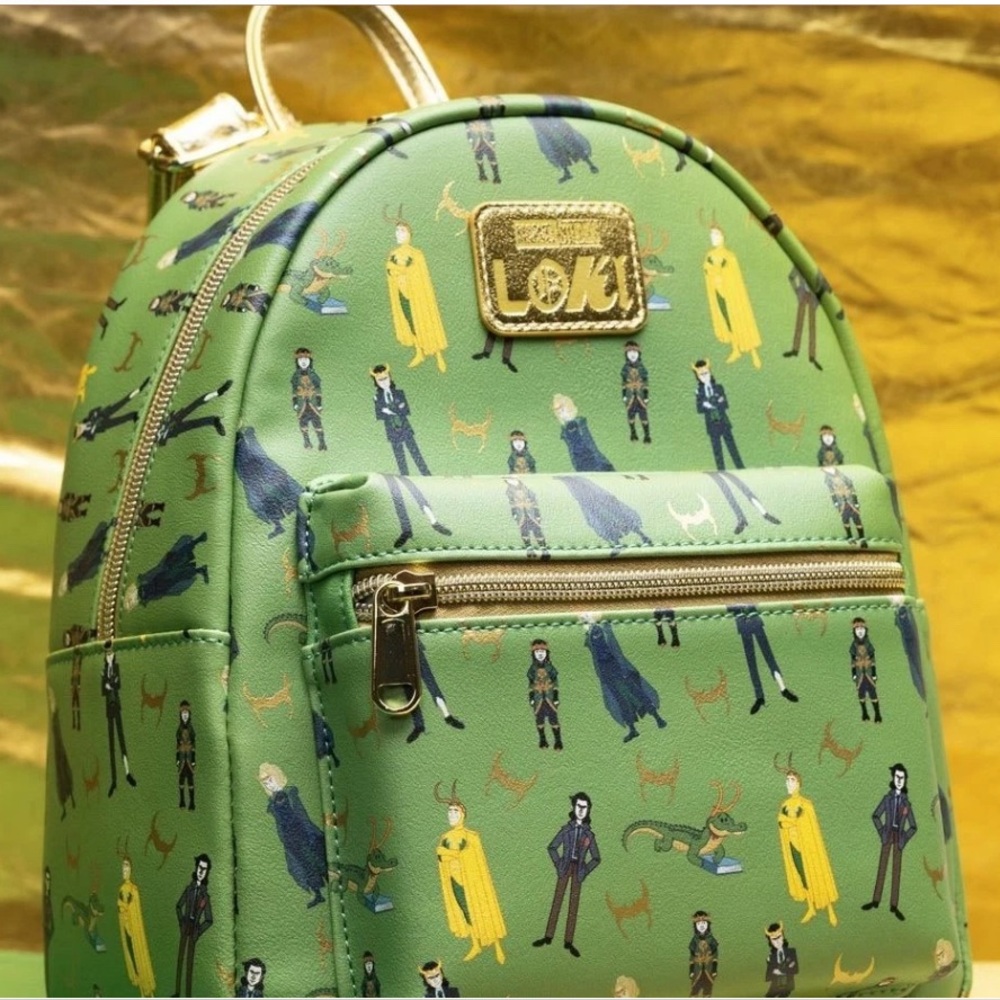 Loungefly Marvel Loki Backpack Brand New NWT - Picture 3 of 3